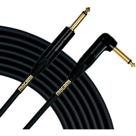 Gold Instrument Cable Angled - Straight Cable