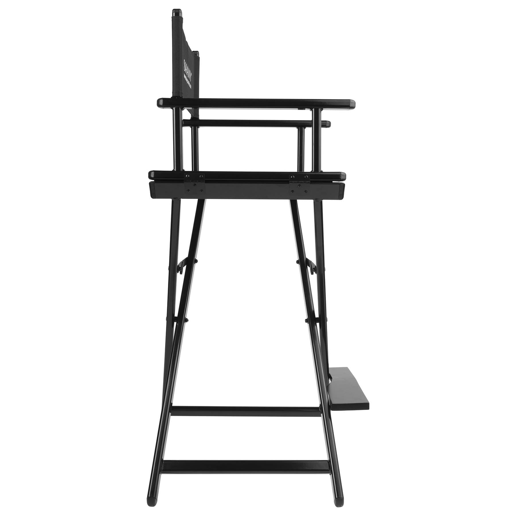 SHANY Studio Director Makeup Artist Folding Stool Chair - Solid Aluminum Barstool - Black