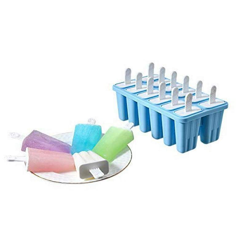 Helistar Popsicle Molds 12 Pieces DIY Reusable Silicone Ice Pop Molds Easy  Release Ice Pop Maker with 16 Reusable Popsicle Sticks Silicone Funnel and