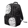 thumbnail image 2 of Uorisanigo Kids Backpack 17 Inch, Durable and Lightweight Bookbag for Girls Boys, Large Capacity Casual Daypack with Adjustable Shoulder Straps Black Basketball Pattern, 2 of 7
