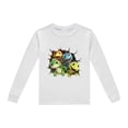 thumbnail image 4 of Pyjamas pour Garçons Ensemble de Pyjama Imprimé Dinosaure Col Rond Manches Longues Pantalon 2 Pcs Printemps Automne Pyjama Bébé Gris Clair 5 Ans-6 Ans, 4 of 5