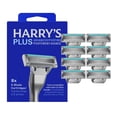 thumbnail image 1 of Harry's Plus Razor Refills - Razor Blade Cartridges, Compact Cartridge Design for Precise Control, Shaving Kit for Men - Only Compatible with Harry's Plus Handles - 8 count, 1 of 9