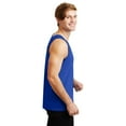 thumbnail image 3 of Gildan Classic Fit Tank Top for Men, Bound Neck Ultra Cotton Sleeveless Comfortable Tank, Royal, M, 3 of 5