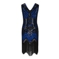 thumbnail image 3 of Azrian,Womens Plus Size Dress,Women's Spring And Summer Round Neck Sleeveless Sequin Ball Tassel Dress Party Banquet Dance Dress Mini Dress in, 3 of 5
