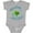 AC-Heather Grey, variant on Skip a Straw Save a Turtle with Cute Green Sea Turtle Boys or Girls Baby Bodysuit