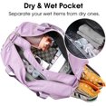 thumbnail image 2 of Petit Sac de Sport pour Femmes avec Compartiment pour Chaussures à Poche Mouillée Sac de Voyage Fourre-Tout Sac de Cabine Sac de Nuit Sac de Fin de Semaine pour Femmes, 2 of 5