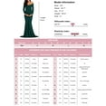 thumbnail image 2 of Ecavus Women's off Shoulder Maternity Dress for Photoshoot Hunterbr S, 2 of 7