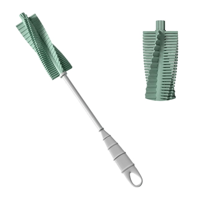 Outdor Bottle Brush And Rotatable Pacifier Cleaning Brush For Feeding Bottles Portable 360 Scrubbing With Soft For Newborns