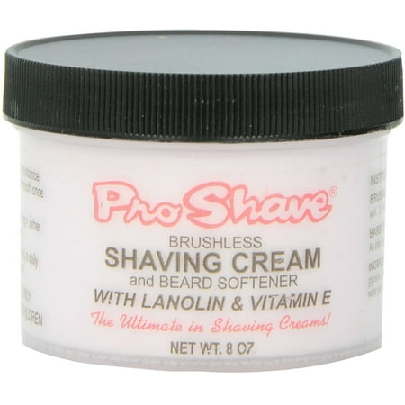 Pro Shave Brushless Shaving Cream & Beard Softener with Lanolin & Vitamin E 8 oz