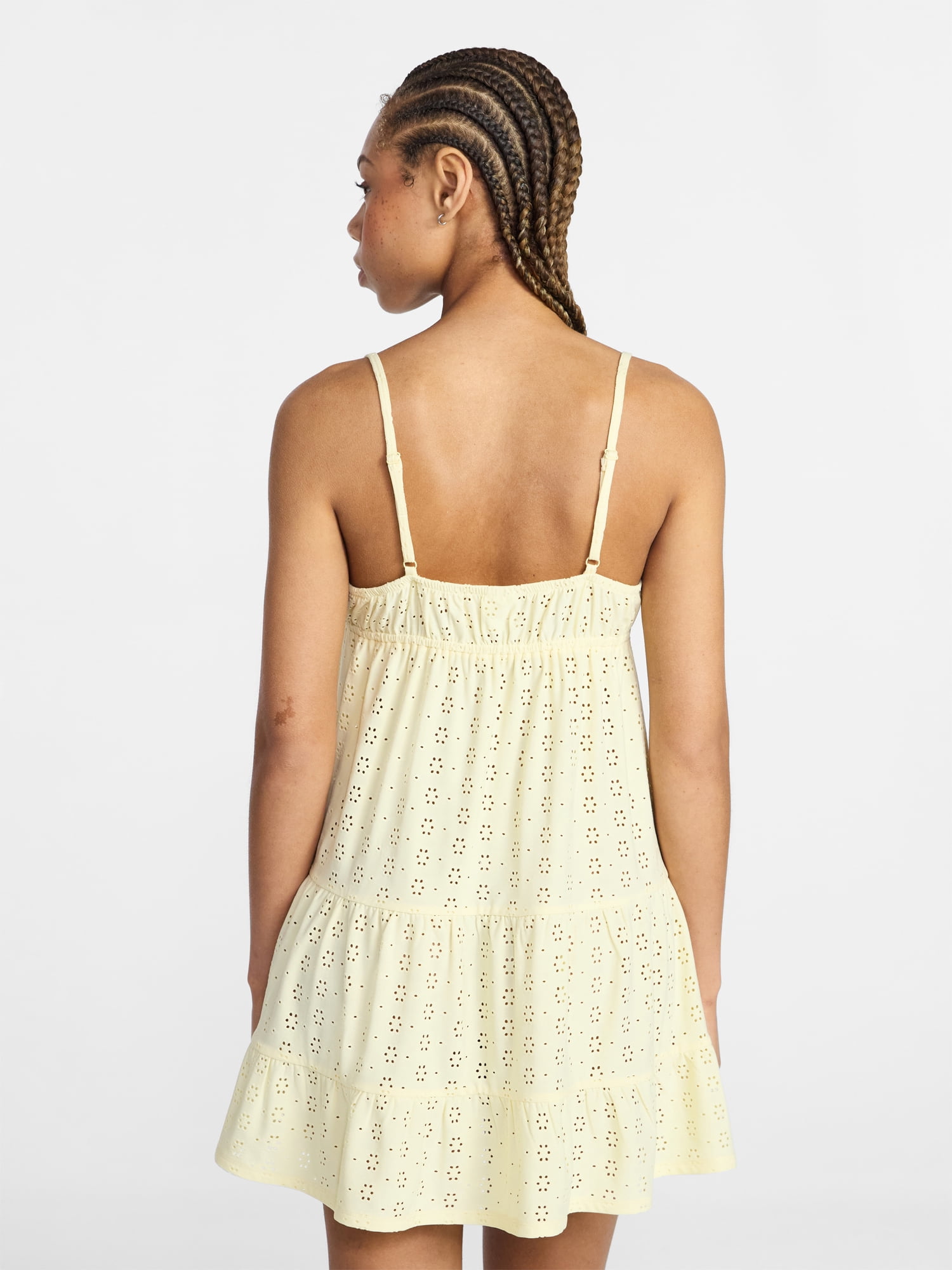No Boundaries Tiered Cami Sleep Dress, Women's XS-XXL