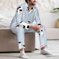 thumbnail image 7 of Salouo Cute Farm Cow Print Button-Front Long Sleeve Pajama Set for Men, Soft 2Pjs Men's Long Sleeve Sleepwear-XX-Large, 7 of 7