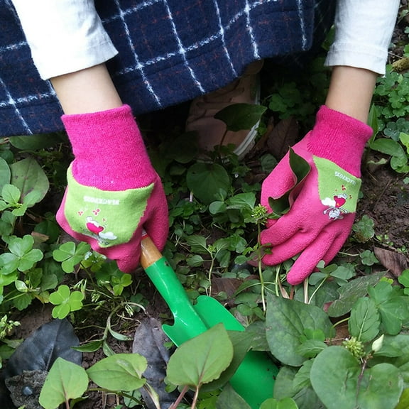 Tineasur 1 Pair Lightweight Protective Gardening Gloves with Breathable Material for Outdoor Work and Yard Use