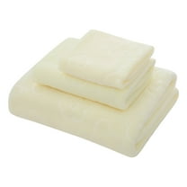 Bath Towels Set 3 Piece Polyester Bathroom Towels, Quick Dry Absorbent Soft Bath Towel Sets with 1 Hand Towel, 1 Washcloths and 1 Bath Towel for Home