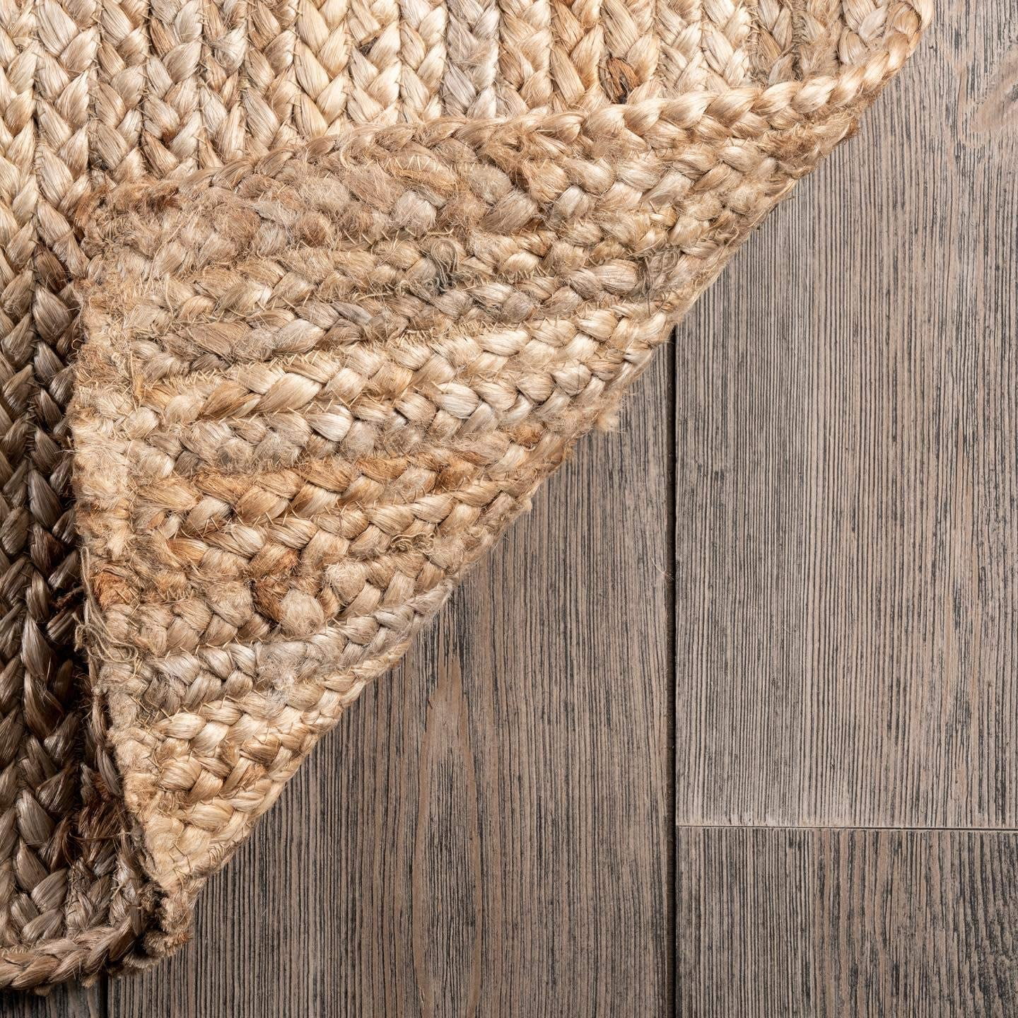 Handmade Braided Natural Pure Jute Oval Shape Area Rugs ,Home Décor Rugs Size 5 x 7 Feet ( 150 cm x 210 cm )