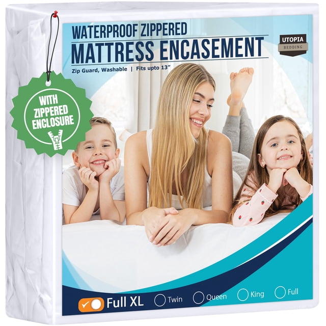 Funda de colchón Utopia Bedding Full XL, 137 x 203 x 33 cm, impermeable
