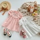 thumbnail image 4 of Vestido de niña con bordado de rosas vintage, falda de algodón de manga corta con encaje de verano para niña, 4 of 6