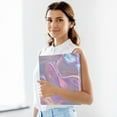 thumbnail image 5 of Colorful Hologram 3 Ring Binders 1.5 inch Hardcover File Folders with Interior Pockets A4 Size Organizer for School Office Hospital Set of 2, 5 of 7