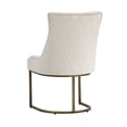 thumbnail image 4 of Sunpan Florence 18.5" Transitional Fabric Dining Chair in Cream (Set of 2), 4 of 7