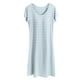 thumbnail image 4 of Camisón largo con tirantes para mujer, pijama a cuadros, talla grande, vestido de casa para mujer, vestido de pijama corto con almohadilla para el pecho, estilo fino, camiseta sin mangas integrada, ca, 4 of 5