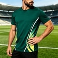 thumbnail image 5 of JTSRKL Mens Quick Dry Shirts Printed Crewneck Short Sleeve Breathable Lightweight Tees Summer Gym Training Big Size Active Sport Tops, 5 of 9