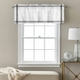 thumbnail image 3 of Pure White Kitchen Curtain Valances for Windows Farmhouse Short Curtains, Simple Solid Color Rod Pocket Valance Curtain for Bedroom Cafe Living Room, 3 of 8