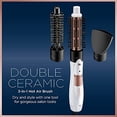 thumbnail image 2 of Conair Double Ceramic 3-In-1 Hot Air Brush, Dry As You Style, White, 2 of 3