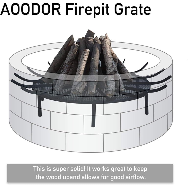 LTFG-W23 Fireplace Grate | 13x23x6.25 Inch Ember Retainer For Wood Burning Fireplaces