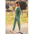 thumbnail image 4 of Conjunto Deportivo PRETTYGARDEN Mujer 2 Piezas de Punto Canalé Otoño XL, 4 of 8
