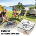 thumbnail image 4 of LJNYFDC Réchaud de Camping Portable pour l'Extérieur en Acier Inoxydable avec Brûleur au Propane, Réchaud Portable pour Camping, BBQ, Pique-Niques, Randonnée, 4 of 6