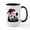 White/Black Inside, variant on CafePress - Cute Panda Bear Wearing A - 15 oz Ceramic Large White Novelty Mug