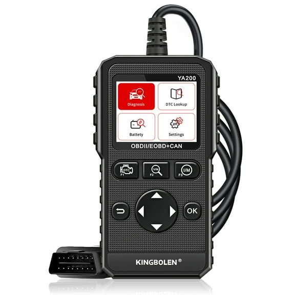 KINGBOLEN YA200 OBD2 Vehicles Scanner Engine Fault Code Reader, Car Diagnostic Scan Tool with Full OBD2 Functions and Voltage Test