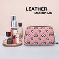 thumbnail image 4 of Valentine's Day Panda Makeup Bag, Large Capacity Travel Cosmetic Bag for Women Girls- Travel Toiletry Bag Leather Portable Waterproof Makeup Case Organizer with Handle, 4 of 4
