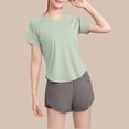 thumbnail image 4 of Generic Womens Seamless Workout T-Shirts Athletic Running Gym Yoga Short Sleeve Shirts Breathable Crewneck Tees, 4 of 4