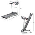 thumbnail image 6 of Electric Foldable Treadmill with Transportation Wheels, 15.8'' Wide Tread Belt Treadmills for Home, Digital Folding Exercise Machine w/ 7.5 MPH Max Speed for Home & Gym Cardio Fitness, S8502, 6 of 9