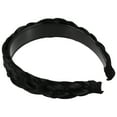 thumbnail image 7 of Unique Bargains 1 Pcs 1.5 Inch Wide Synthetic Hair Braided Headband Hair Hoop for Women and women Black, 7 of 7