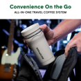 thumbnail image 4 of AeroPress Go Plus, Small Portable Coffee Maker for Travel & Camping - 3 In 1 Brew Method Combines French Press, Pourover, Espresso, Full Bodied Coffee without Bitterness, Coffee Press Kit - Cream, 4 of 5