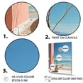 thumbnail image 3 of Designart "Serene Beachside Minimalist Haven" Coastal Floater Framed Wall Art Living Room, 3 of 5