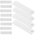thumbnail image 4 of KAKOWELY engravable blanks 12PCS Rectangle Stamping Blanks Jewelry Making DIY Engravable Metal Keychain BlanksTitanium Steel Tags with Hole for DIY Engraving and Stamping, 4 of 4