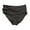 Black, variant on Women's Fashionable Twist Front High Waist Stretch Swim Bottom (Purple, XXL)