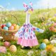thumbnail image 5 of Decoraciones de Pascua, adornos de Pascua, regalos de Pascua, trajes de ganso de Pascua, estatua de ganso, vestido de Pascua, trajes de ganso de patio, conjunto de sombrero para estatua de 23 pulgadas, 5 of 9