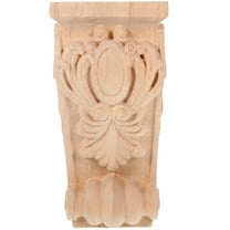 HONMEET Wood Carved Onlay Wood Corbel Khaki Homeowners Interior Decoration 1Set