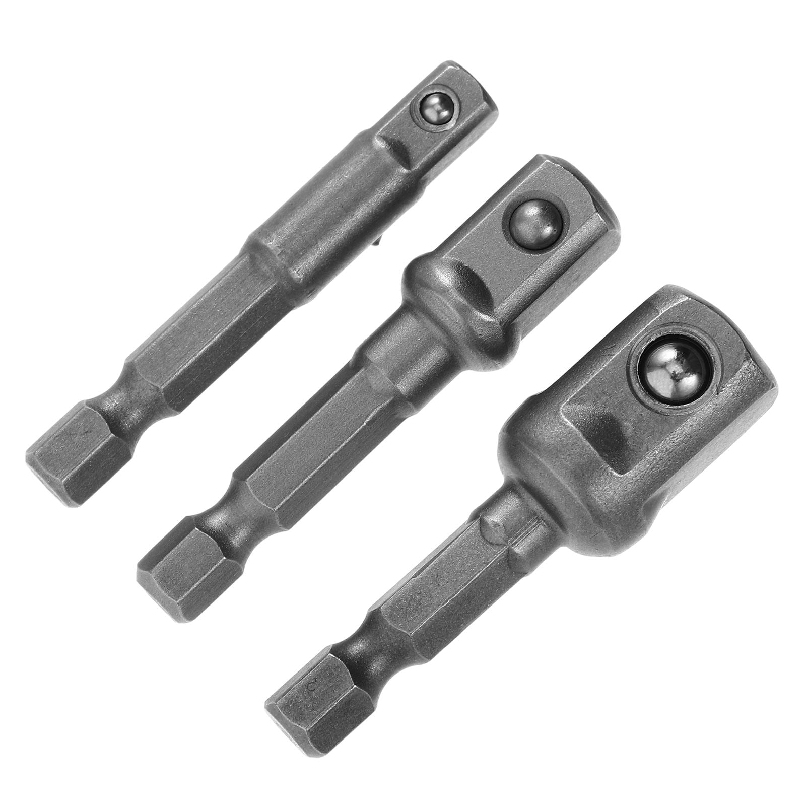 VERDANVERSE 3Pcs Multifunctional Design Drill Bit Socket Adapter for Automotive Tasks and Power Drills