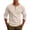 Beige, variant on Migroa Men's Long Sleeve Ribbed Crew Neck Golf Shirt - Casual Business Work Top, Lightweight Button Design - Perfect for Golf Course, Country Club, Business Casual, Weekend Sports -