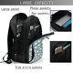 thumbnail image 4 of Disketp Funny Chicken Mochila de Viaje Estampada para Laptop con Puerto de Carga USB, Mochila Impermeable para Computadora – Regalo para Hombres y Mujeres, 4 of 7