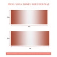 thumbnail image 6 of Red Ombre Yoga Towel for Hot Yoga Non Slip, Modern Gradient Abstract Art Yoga Mat Towel Absorbent Yoga Sweat Towels Microfiber Hot Yoga Blanket for Bikram Pilates 26"x74", 6 of 7