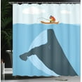 thumbnail image 4 of Ambesonne Vintage Shower Curtain, Sun Ship Cartoon, 69"Wx75"L, Multicolor, 4 of 5