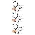 thumbnail image 3 of pitrice 2x Easy To Carry Handheld Mirror Clear And Convenient Wide Application Magnifying Mirror With Handle black 3Set, 3 of 6