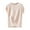 Khaki, variant on fatyb Womens Cap Sleeve T Shirts Casual Crew Neck Comfy Tee Tops for Women Loose Summer Plain Tshirts