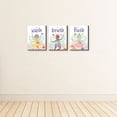 thumbnail image 3 of Big Dot of Happiness Let's Be Fairies - Fairy Garden Kids Bathroom Rules Wall Art - 7.5 x 10 inches - Set of 3 Signs - Wash, Brush, Flush, 3 of 8