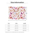 thumbnail image 4 of YFYANG Lightweight Warm Flannel Blanket, Watercolor Bohemian Leaf Pattern Throw Blanket for Bed, Sofa, Travel, Camping, 80"x60", 4 of 7